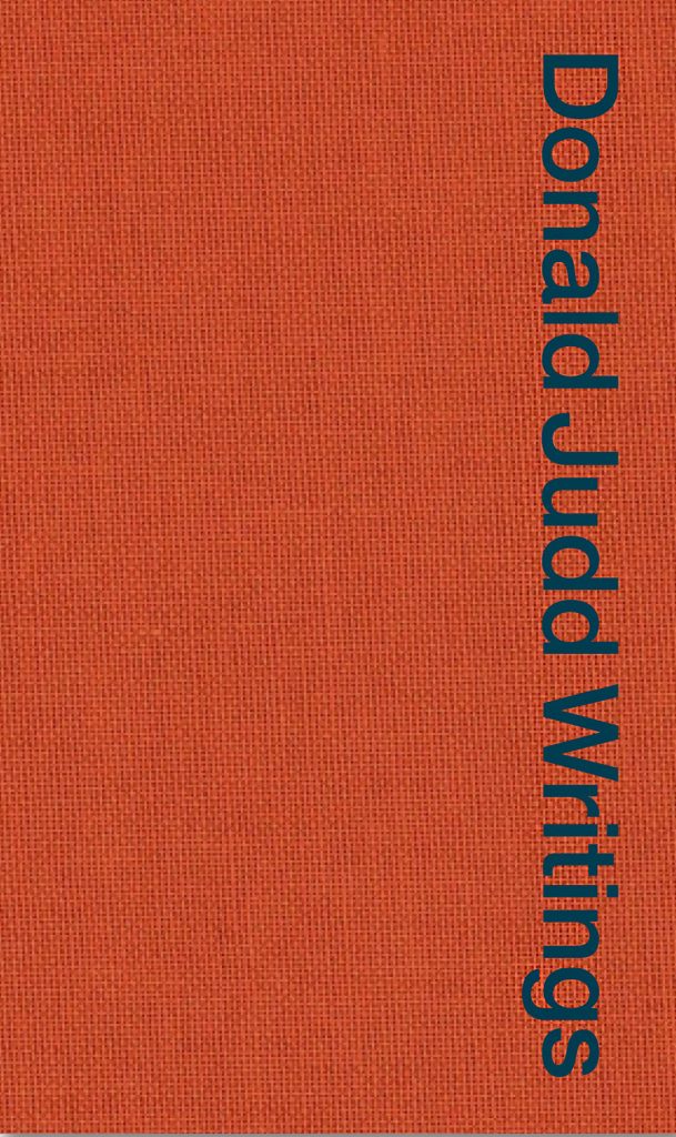 Donald Judd Writings